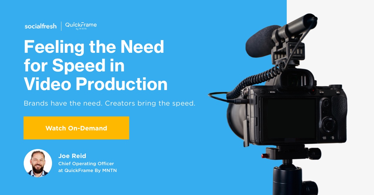 Feeling the Need for Speed in Video Production - QuickFrame